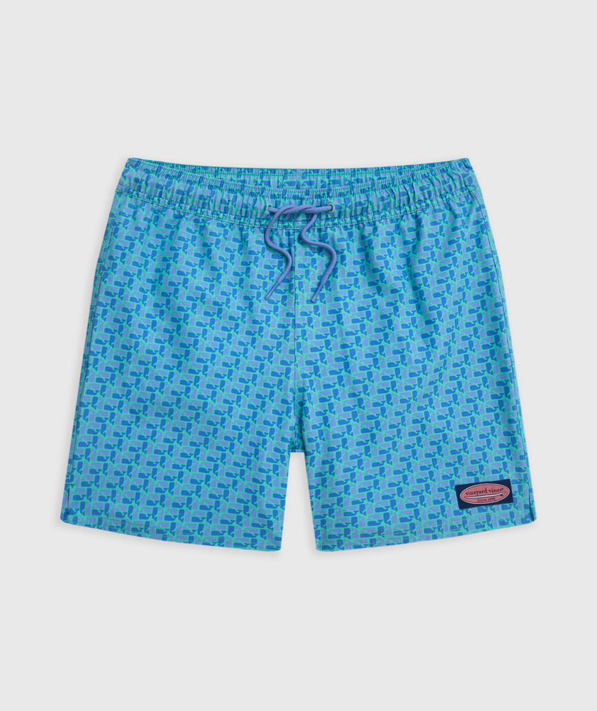OUTLET Boys' Puzzle Whale Chappy Swim Trunks